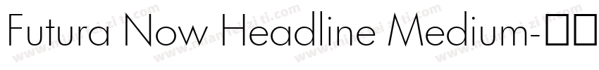 Futura Now Headline Medium字体转换